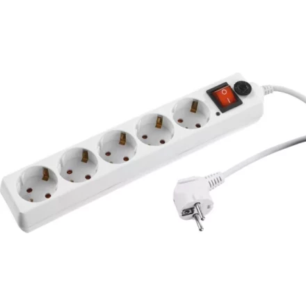 Сетевой фильтр STAYER "MASTER" электрический, 5 гнезд, макс. мощн. 2200 Вт, 3м 55066-3 купить в Нефтеюганске