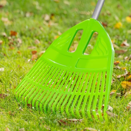 Грабли веерные пластиковые Palisad, 495 х 1680 мм, 23 плоских зуба, алюминиевый черенок, Россия, 61805 купить в Нефтеюганске