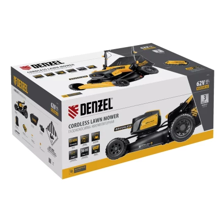 Газонокосилка аккумуляторная самоходная бесщет., Denzel RLMS560-62, 560 мм, Li-ion, 62В (58920) купить в Нефтеюганске