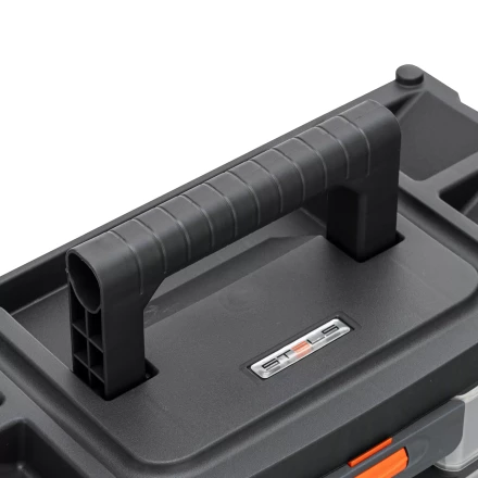 Органайзер для хранения с выдвижными лотками Stels 310х150х260мм, 4 секции, пластик Россия 90728 купить в Нефтеюганске