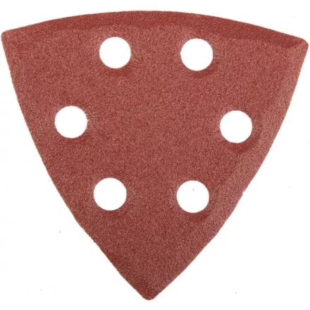 Треугольник шлифовальный универсальный STAYER &quot;MASTER&quot; на велкро основе, 6 отверстий, Р120, 93х93х93мм, 5шт 35460-120 купить в Нефтеюганске