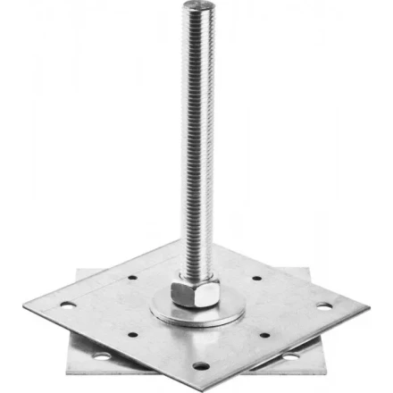 Анкер ЗУБР &quot;МАСТЕР&quot; регулируемый по высоте, 150х200х150мм, М20, 1шт 310265-150-20 купить в Нефтеюганске