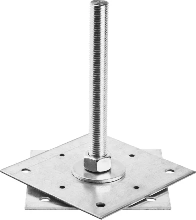 Анкер ЗУБР &quot;МАСТЕР&quot; регулируемый по высоте, 150х200х150мм, М20, 1шт 310265-150-20 купить в Нефтеюганске