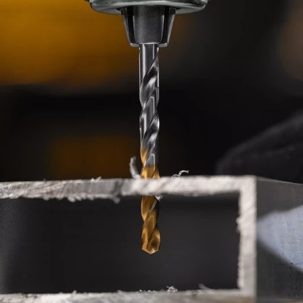 Сверло спиральное по металлу Denzel 4,5 x 80 мм, Р6М5, Golden Tip, 718231 купить в Нефтеюганске