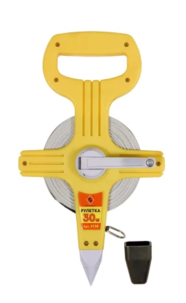 Рулетка 30 м открытый корпус фибергласcовая лента Энкор 4130 купить в Нефтеюганске