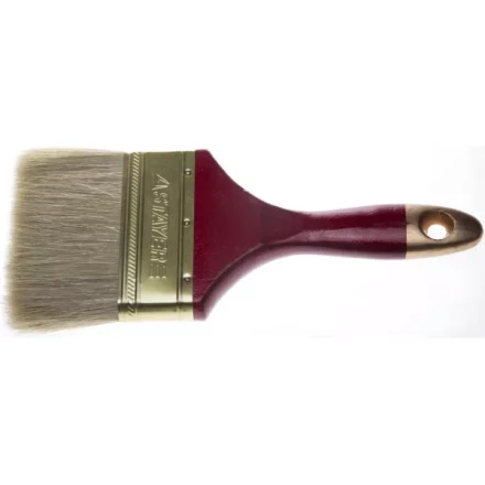 Кисть плоская STAYER &quot;UNIVERSAL-PROFI&quot;, светлая натуральная щетина, деревянная ручка, 100мм 0104-100 купить в Нефтеюганске