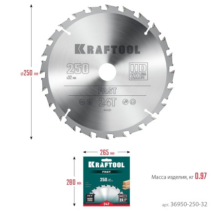 Диск пильный FAST, повышенный ресурс 36950-250-32 купить в Нефтеюганске