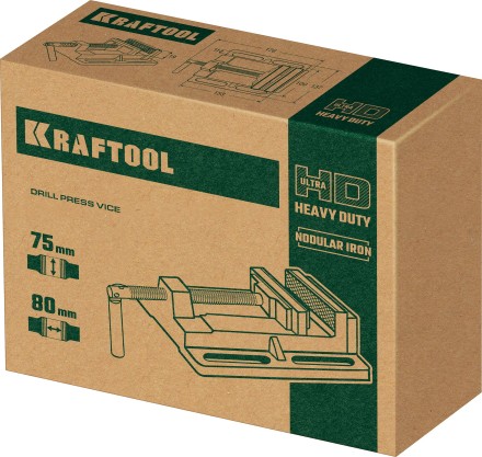 Тиски KRAFTOOL станочные 32715-75 купить в Нефтеюганске