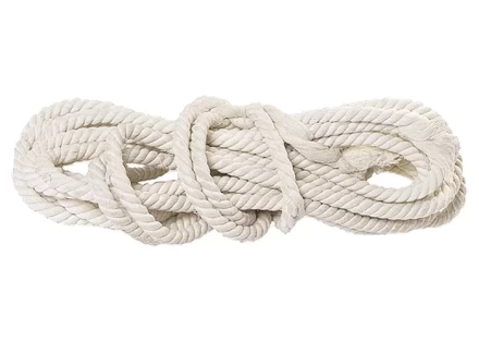 Веревка хлопчатобумажная D 14 мм L 11 м крученая 370 кгс Россия 94003 купить в Нефтеюганске