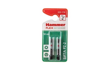 Бита HAMMER PZ2 50мм (2шт) купить в Нефтеюганске