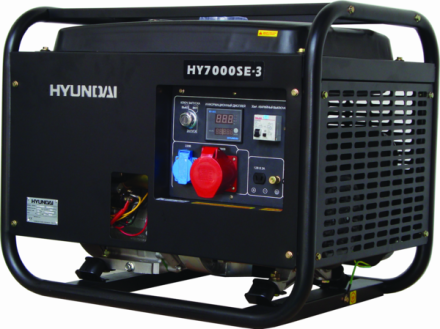 Бензогенератор Hyundai HY 7000SE-3 + колеса купить в Нефтеюганске