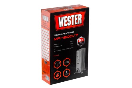 Масляный электрический радиатор WESTER MR1600/7 купить в Нефтеюганске