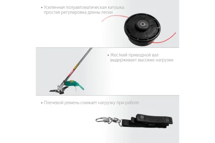 ЗУБР 1300 Вт, ш/с 38 см, сетевой триммер (КСВ-38-1300) купить в Нефтеюганске
