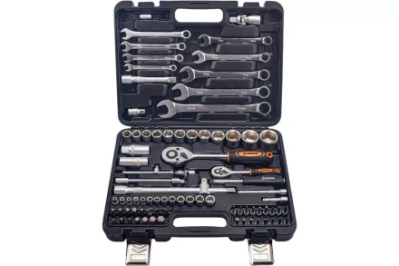 Набор инструментов, 1/2&quot;, 1/4&quot;, в кейсе 82 предм Вихрь 73/6/7/14 купить в Нефтеюганске