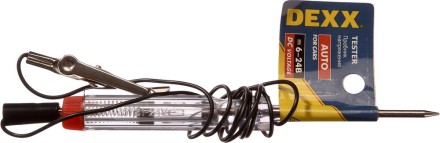 Пробник напряжения DEXX, автомобильный, 6-24В, 120мм 25731-24V купить в Нефтеюганске