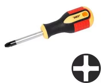 Отвертка крестовая РH№1х 75мм,трехкомп.рук 1/12/120 19671 купить в Нефтеюганске