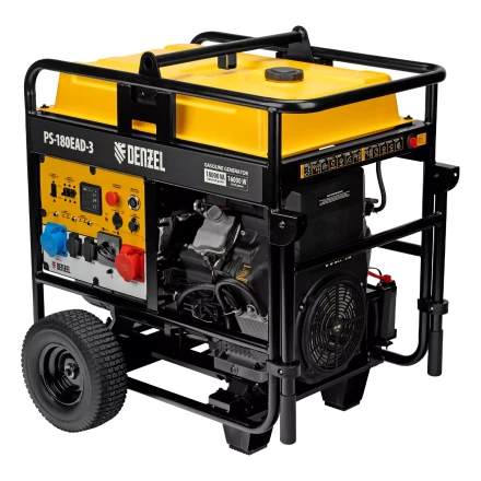 Генератор бензиновый Denzel PS-180EAD-3, 18 кВт,230/400 В, 65л, разъём ATS,перекл.режима,эл.старт купить в Нефтеюганске