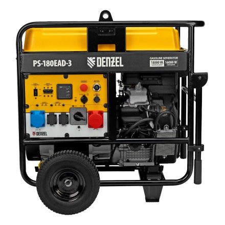 Генератор бензиновый Denzel PS-180EAD-3, 18 кВт,230/400 В, 65л, разъём ATS,перекл.режима,эл.старт купить в Нефтеюганске