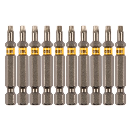 Бита TX 15х50, сталь S2, шестигранный профиль, 10 шт. Е 6,3 Denzel 11668 купить в Нефтеюганске