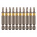 Бита TX 15х50, сталь S2, шестигранный профиль, 10 шт. Е 6,3 Denzel 11668 купить в Нефтеюганске