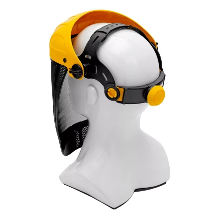 Щиток защитный лицевой с сеткой Denzel &quot;СВОНА&quot; НС-01 &quot;ЛЮКС&quot;, плавная регулировка храповик, 89196 купить в Нефтеюганске