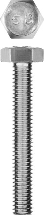 Болт ГОСТ 7798-70, M6 x 40 мм, 5 шт, кл. пр. 5.8, оцинкованный, ЗУБР 303086-06-040 купить в Нефтеюганске