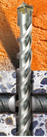 Бур SDS-plus по бетону с арматурой AX  6х110мм  Кратон 1 02 05 001 купить в Нефтеюганске