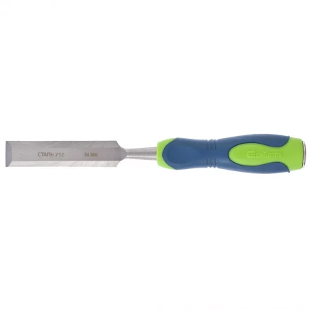 Долото-стамеска 24мм двухкомпонентная рукоятка Сибртех артикул 24489 купить в Нефтеюганске