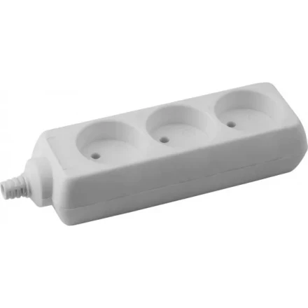 Колодка DEXX для удлинителя, 3 гнезда, макс мощность 3500Вт 55100-3 купить в Нефтеюганске