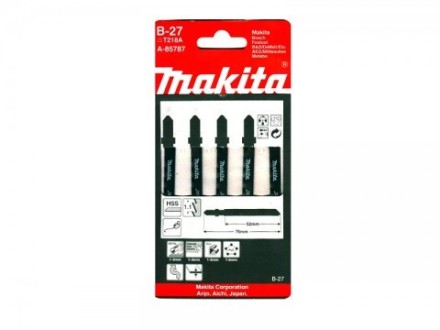 Пилки для лобзика Makita B-27 A-85787 по металлу 5.000 купить в Нефтеюганске
