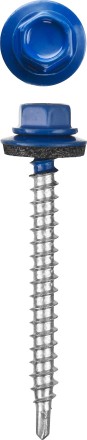 Саморезы СКМ кровельные, RAL 5005 синий насыщенный, 19 x 5.5 мм, 2 500 шт, для металлических конструкций, STAYER 30300-55-019-5005 купить в Нефтеюганске