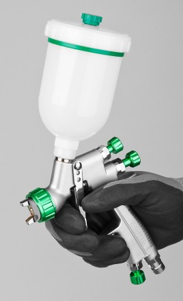 Краскопульт пневматический KRAFTOOL &quot;PRO&quot; Jeta 3000 mini, HVLP, c верхним бачком, 0,8мм 06561-0.8 купить в Нефтеюганске