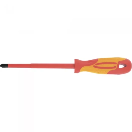 Отвертка диэлектрическая SL8*150мм CrMo до 1000В двухкомпонентная рукоятка Gross 12945 купить в Нефтеюганске