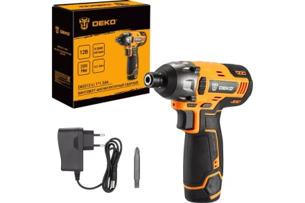 Гайковерт аккумуляторный DEKO 063-4105 DKIS12-Li, 12В, 1х1.5Ач купить в Нефтеюганске