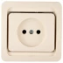 Розетка СВЕТОЗАР &quot;ГАММА&quot; одинарная, цвет бежевый, 16А/~250В SV-54100-B купить в Нефтеюганске