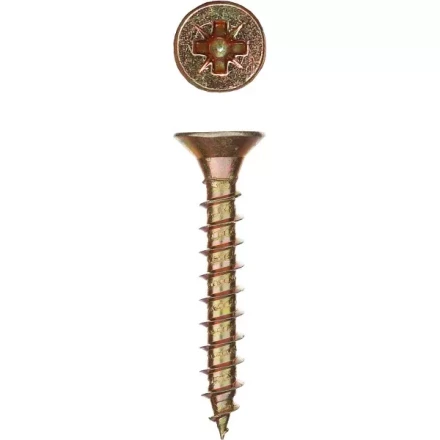 Шурупы ЗУБР &quot;МАСТЕР&quot; по дереву желтопассивированные, 3.5x35мм, 500шт 4-300391-35-035 купить в Нефтеюганске