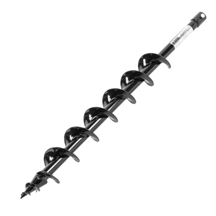 Шнек для грунта ER-80, диаметр 80 мм, длина 800 мм,соединение 20 мм, съемный нож Denzel 56005 купить в Нефтеюганске