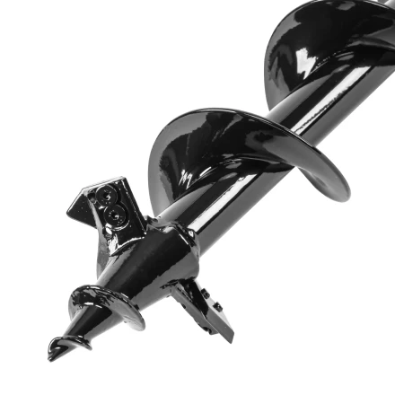 Шнек для грунта ER-80, диаметр 80 мм, длина 800 мм,соединение 20 мм, съемный нож Denzel 56005 купить в Нефтеюганске