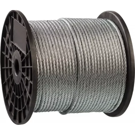 Трос стальной ЗУБР &quot;ПРОФЕССИОНАЛ&quot;, оцинкованный, DIN 3055, d=10 мм, L=50 м 4-304110-10 купить в Нефтеюганске