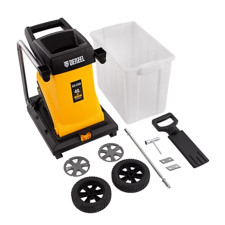 Измельчитель садовый электрический Denzel ECS-2700, 2700 Вт, 40 мм купить в Нефтеюганске