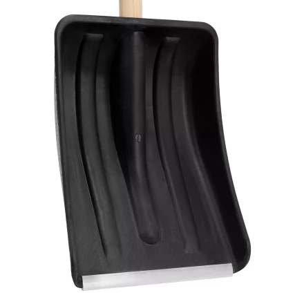 Лопата для уборки снега полипропиленовая Sparta, 275х365х870 мм, деревянный черенок, Россия 61653 купить в Нефтеюганске