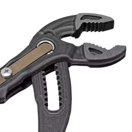 Клещи переставные Denzel 17906, кнопочный механизм, обливные рукоятки, 250 мм купить в Нефтеюганске