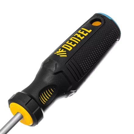 Отвертка, SL6x100 мм, S2, 3к рукоятка Denzel 121987 купить в Нефтеюганске
