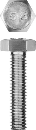 Болт ГОСТ 7798-70, M6 x 25 мм, 7 шт, кл. пр. 5.8, оцинкованный, ЗУБР 303086-06-025 купить в Нефтеюганске