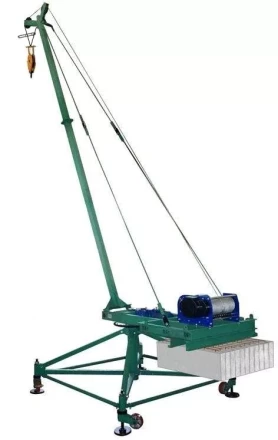 Кран стреловой поворотный &quot;МАСТЕР-3&quot; 1000 кг 50 м с противовесами без колес 1010284 купить в Нефтеюганске