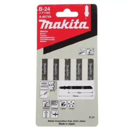 Пилки для лобзика Makita B-24 A-85759 купить в Нефтеюганске