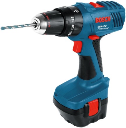 Дрель-шуруповерт аккумуляторная Bosch GSB 12-2 в кейсе (0.601.9А7.500) купить в Нефтеюганске