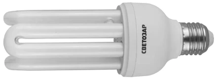 Энергосберегающая лампа СВЕТОЗАР&quot;U-КЛАССИКА&quot;стержень,цоколь E27(стандарт),Т4,4U,яркий бел свет(4000К),8000час,25Вт(125) 44334-25 купить в Нефтеюганске