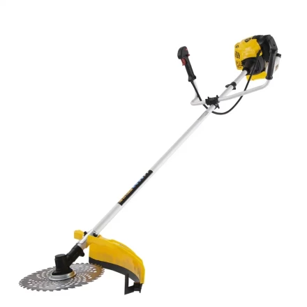 Триммер бензиновый DTL-52, 52 см3, неразъемная штанга, состоит из 2 частей Denzel 96265 купить в Нефтеюганске