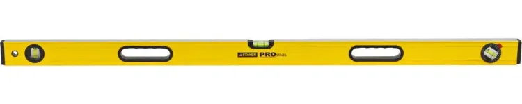 Уровень STAYER "PROFI" PROSTABIL профессион коробчатый, усилен, 2 фрезер поверх, 3 ампулы (1 поворотная), ручки, 120 см 3471-120_z01 купить в Нефтеюганске
